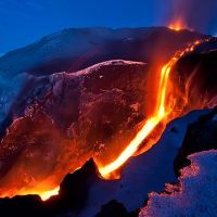 Lava flow in Iceland